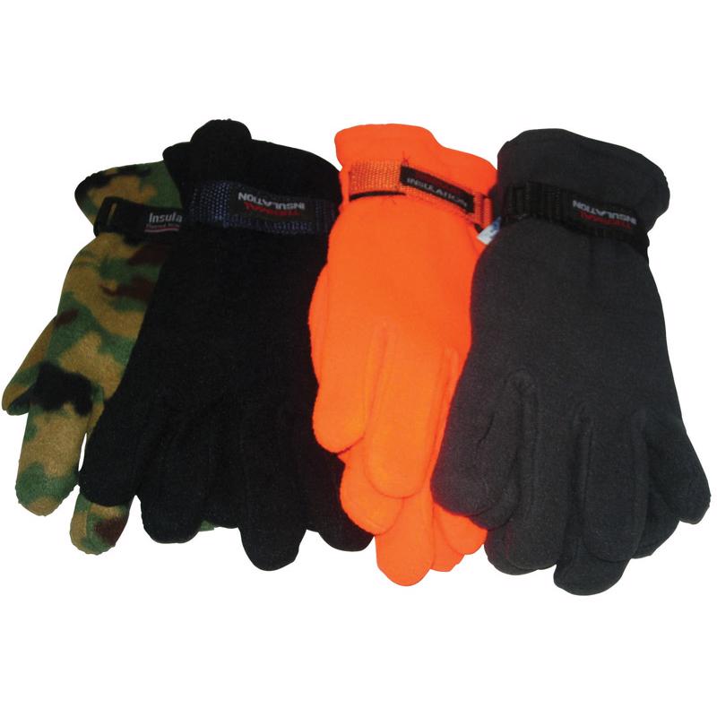 Diamond Visions Polar One Size Fits All Fleece Cold Weather Assorted Gloves, Pack of 36