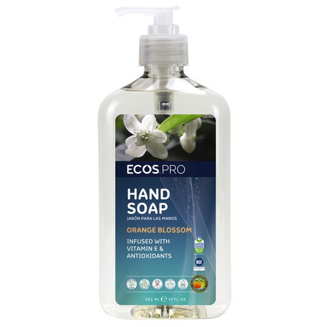ECOS PRO Orange Blossom Scent Liquid Hand Soap 17 oz, Pack of 6