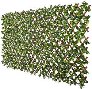 naturae decor TRP3672BR-4000 Expandable Trellis, 72 in W, 36 in H, PVC, 6/PK