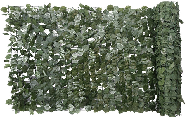 naturae decor RLD4096-1000 Ivy Leaf Privacy Screen, 40 in H, 36 in W, Green, Plastic