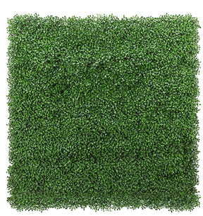naturae decor MTR4040-2020 Boxwood Leaf Panel, 40 in W, 40 in H, Green, Adhesives, Fasteners Installation