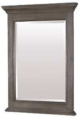 Craft + Main Brantley BAGM2432 Series Framed Mirror, Distressed Gray Frame, Rectangular, 24 in W, 32 in H, Wood Frame