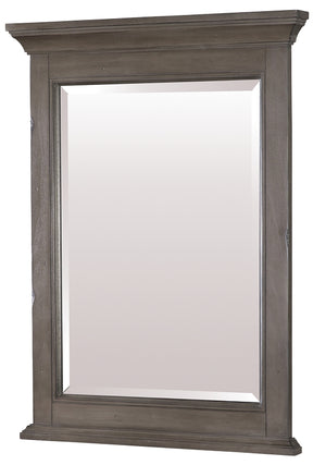 Craft + Main Brantley BAGM2432 Series Framed Mirror, Distressed Gray Frame, Rectangular, 24 in W, 32 in H, Wood Frame