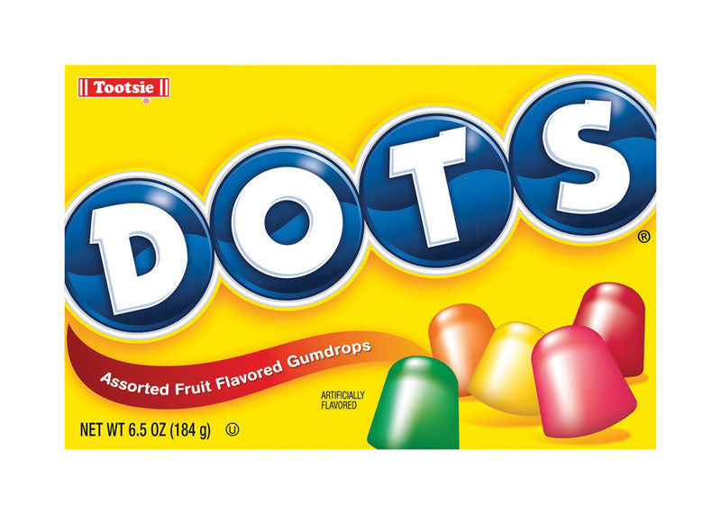 Dots Assorted Fruit Gumdrops 6.5 oz, Pack of 12