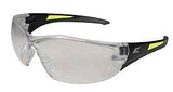 Edge SD111-G2/SD111 Non-Polarized Safety Glasses, Black Frame, Unisex, Polycarbonate Lens, Wraparound Frame