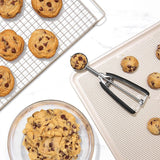 Good Grips 1055893 Cookie Scoop, 8 in L, 2-3/4 in Dia, Stainless Steel