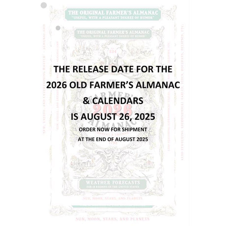 The Old Farmer's Almanac Yankee Publishing Gardening Calendar 2026 Calendar, Pack of 20