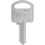 HILLMAN Traditional Key House/Office Key Blank 1662 TP2 Double For Yale Locks, Pack of 10