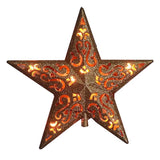 Celebrations Incandescent Assorted Glitter Star Tree Topper 9.75 in., Pack of 6
