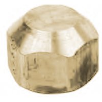 BrassCraft M40-10 Gas Tube Cap, 5/8 in, Flare, Brass, Rough, 0.697 in L, 5/8 in OD