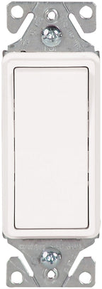 Eaton Wiring Devices 7500 Series 7513W-SP-C Rocker Switch, 15 A, 120/277 V, 3-Way, White, -20 to 60 deg C