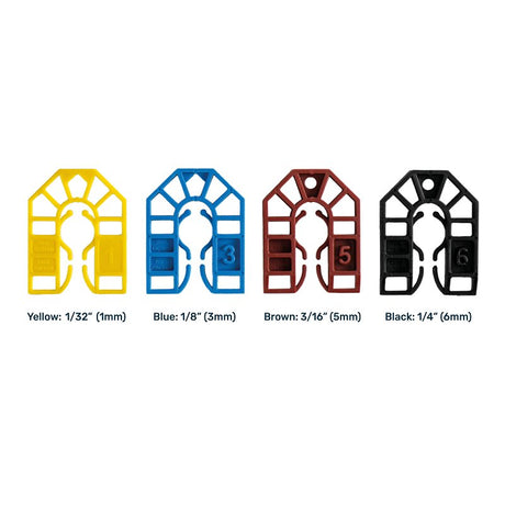 Broadfix SMU120A-US Small U-Shim, 1-3/4 in L, 2-1/8 in W, Polypropylene, Assorted