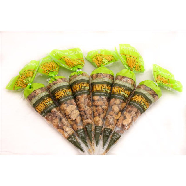 Jonny Almond Nut Company HoneySalt Cashews 4 oz Bagged, Pack of 12