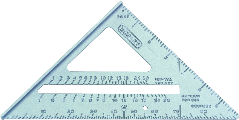 STANLEY Quick Square Series 46-067 Layout Tool, 1/8 in Graduation, Aluminum, 6-3/4 in L