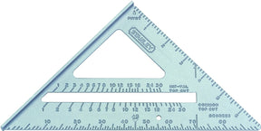 STANLEY Quick Square Series 46-067 Layout Tool, 1/8 in Graduation, Aluminum, 6-3/4 in L