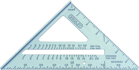 STANLEY Quick Square Series 46-067 Layout Tool, 1/8 in Graduation, Aluminum, 6-3/4 in L