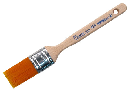 Proform Picasso PIC14-1.5 Paint Brush, 1-1/2 in W, Oval, Stiff, Straight-Cut Brush, PBT Bristle, Standard Handle