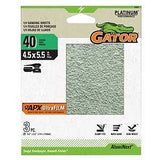 Gator 5161 Sand Paper, 4-1/2 in W, 5-1/2 in L, 40 Grit