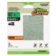 Gator 5161 Sanding Sheet, 4-1/2 in W, 5-1/2 in L, 40 Grit
