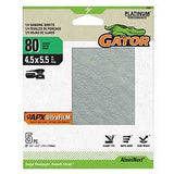 Gator 5162 Sand Paper, 4-1/2 in W, 5-1/2 in L, 80 Grit