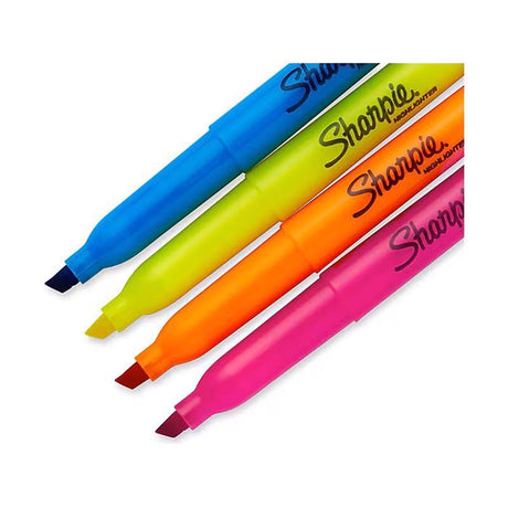 Sharpie Accent Neon Color Assorted Narrow Chisel Tip Highlighter 4 pk