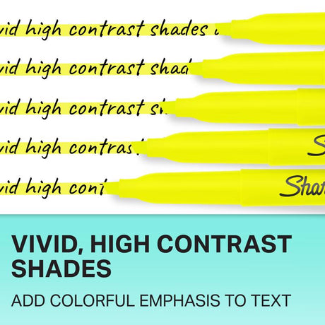 Sharpie Accent Neon Color Assorted Narrow Chisel Tip Highlighter 4 pk