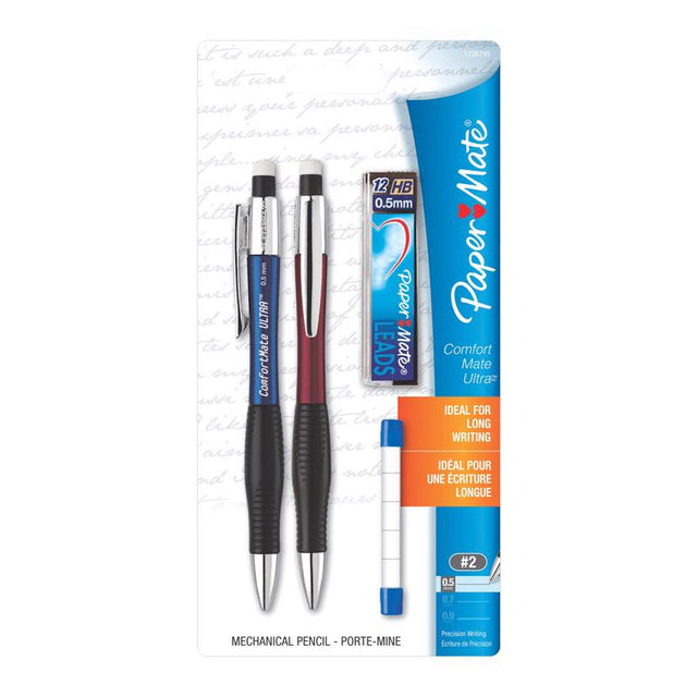 Paper Mate Comfort Mate Ultra #2HB 0.5 mm Mechanical Pencil 2 pk, Pack of 6