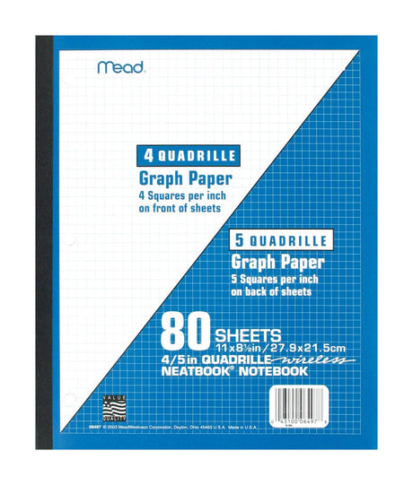 Mead 8-1/2 in. W X 11 in. L Perfect Bound White Notebook, Pack of 24