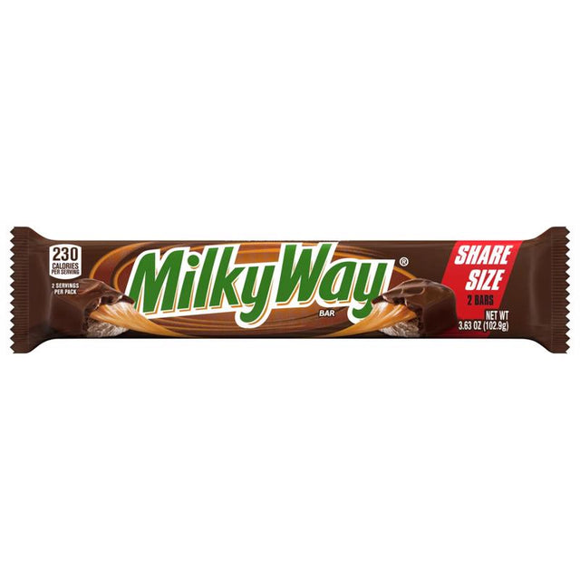 Milky Way 2 To Go Original Chocolate Candies 3.36 oz, Pack of 24