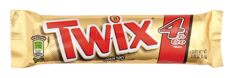 Twix Caramel Candy Bar 3.02 oz, Pack of 24
