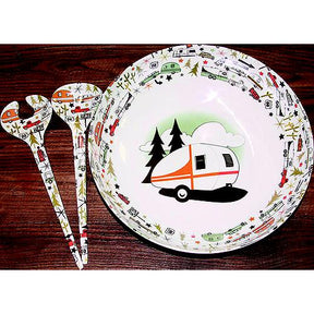 JR Products Camp Casual CC003 RV Camping Outdoor Dinnerware Serving Bowl &amp; Servers