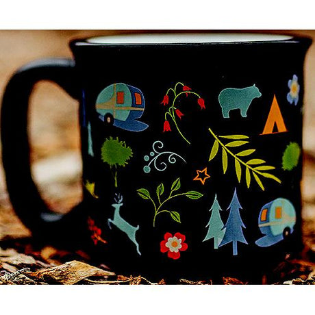 JR Products Camp Casual CC004BLK Mug, Into the Woods