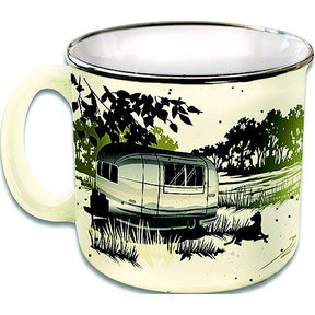 JR Products Camp Casual CC004PR Mug, Paws and Relax