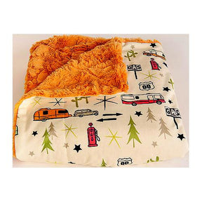 JR Products Camp Casual CC005RT Throw, Road Trip, Pumpkin