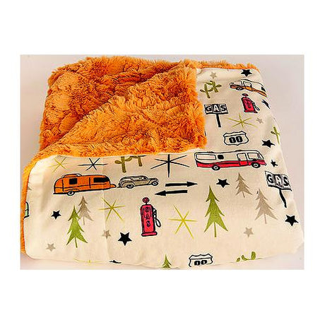 JR Products Camp Casual CC005RT Throw, Road Trip, Pumpkin