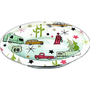 JR Products Camp Casual CC007RB Eco-Friendly Paper Bowls, Road Trip