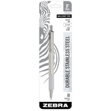 Zebra F-701 Black Retractable Ball Point Pen 1 pk, Pack of 6