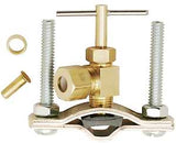 Plumb Pak PP25502LF Saddle Valve, 1/4 in OD Connection, Brass Body
