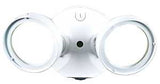 Halo Dusk-to-Dawn TGS TGS2S402DRRW Double Head Flood Light, 120 V, 21.6 W, 2-Lamp, LED Lamp, 2500 Lumens