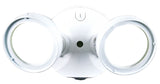 Halo Dusk-to-Dawn TGS TGS2S402DRRW Double Head Flood Light, 120 V, 21.6 W, 2-Lamp, LED Lamp, 2500 Lumens