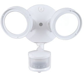 Halo TGS Series TGS2S402MRRW Motion Sensor Flood Light, 8 x 6.4 in Dimensions, 2500 Lumens, White Fixture, 120 V, 21.6 W