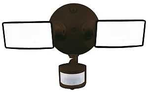 Halo TGS Series TGS2S402MSRB Motion Sensor Flood Light, 120 V, 20.9 W, LED Lamp, 2500 Lumens, 4000 K Color Temp