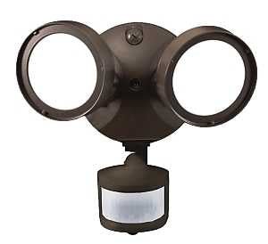 Halo TGS Series TGS2S402MRRB Motion Sensor Flood Light, 8 x 6.4 in Dimensions, 2500 Lumens, Bronze Fixture, 120 V