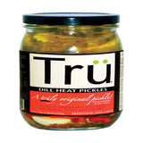 Tru Pickles Dill Heat Pickles 16 oz Jar, Pack of 6