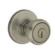Kwikset 400T 5 6AL RCS K3 Entry Knob, Knob Handle, Antique Brass, Zinc, K3, KW1 Keyway, Residential, 3 Grade