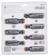 Vulcan SD-SET-3 Nut Driver Set, 7-Piece, Carbon Steel, Chrome, Black & Gray (Handle)