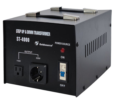 Goldsource ST Series ST-4000 Step Up and Step Down Transformer, 1-Phase, 220/240 V Secondary, 50 to 60 Hz