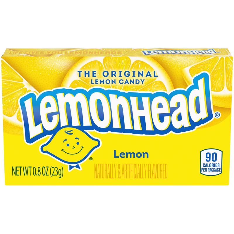 Lemonhead Lemon Candy 0.8 oz, Pack of 24