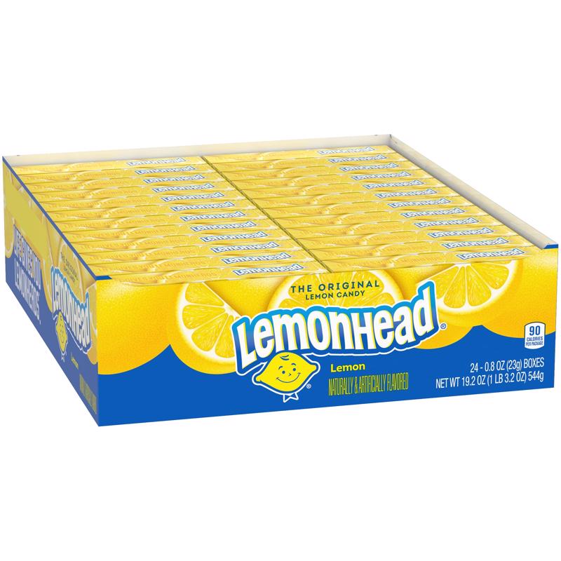 Lemonhead Lemon Candy 0.8 oz, Pack of 24