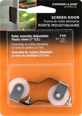 Prime-Line B 638 Roller Assembly, 1 in Dia Roller, 1/4 in W Roller, Steel, 2-Roller